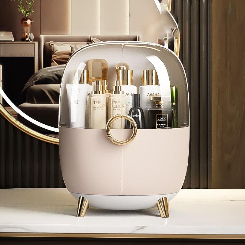 Luxury Desktop Cosmetics Storage Box Dust-proof Makeup Organizer For Cotton Pads Swabs Bathroom Jewelry Organizer for Cosmetics - Homsdream