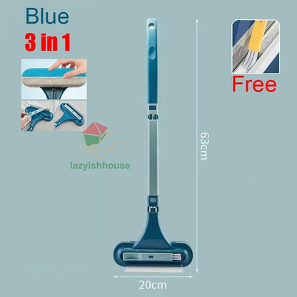 Homsdream™ Glass Cleaning Tools Double-sided Telescopic Rod Window Cleaner Mop Squeegee Wiper Long Handle Brush kitchen accessories - Homsdream