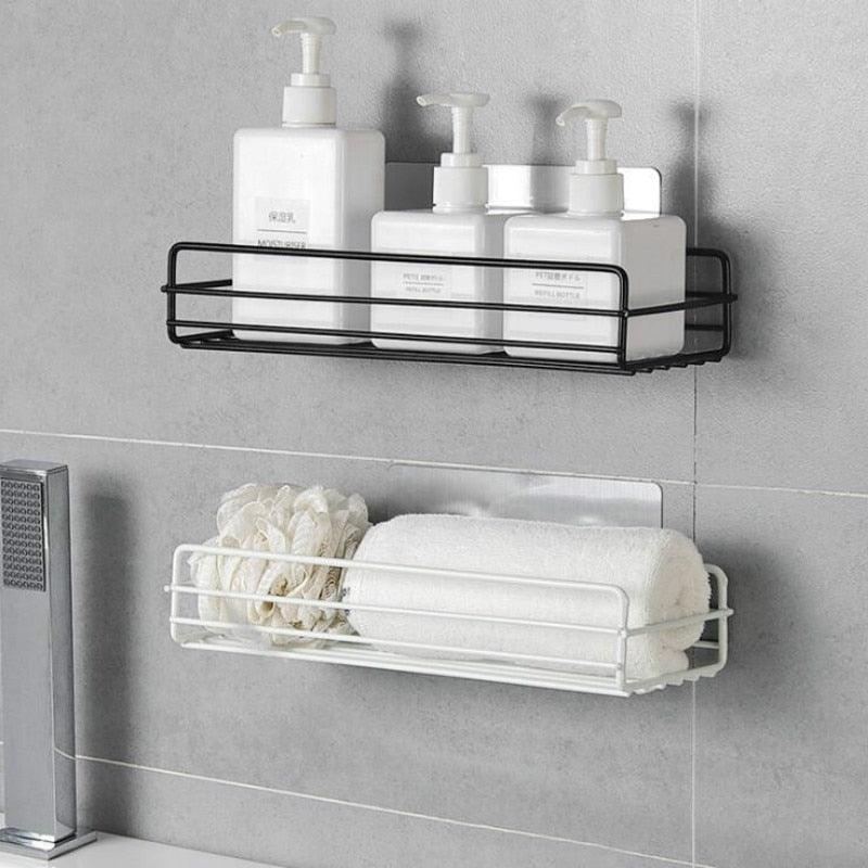 Punch-free bathroom shelf storage organizer shower wall shelf storage box kitchen basket bathroom accessories ZP7311421 - Homsdream