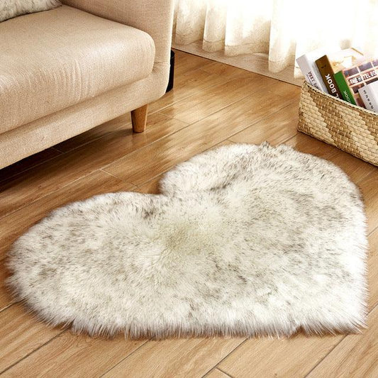 Homsdream™ Heart Shape Fluffy Rug - Homsdream