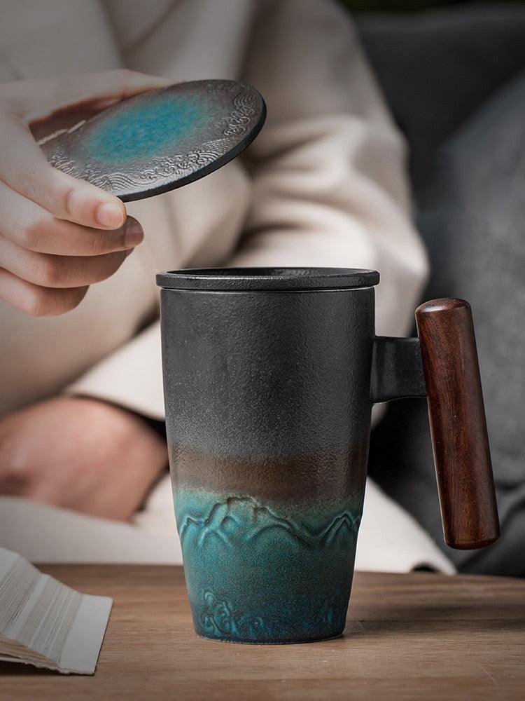 Retro Ceramic Coffee Mug Set - Homsdream