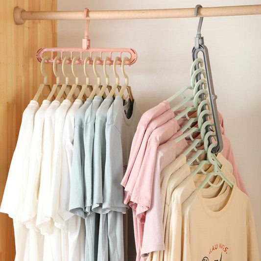 1/2pcs Magic Multi-port Support hangers for Clothes Drying Rack Multifunction Plastic Clothes rack drying hanger Storage Hangers - Homsdream