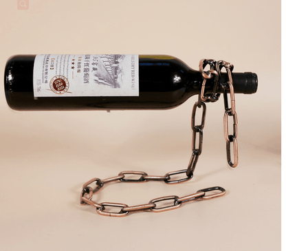 Metal Chain Hanging Wine Rack - Homsdream